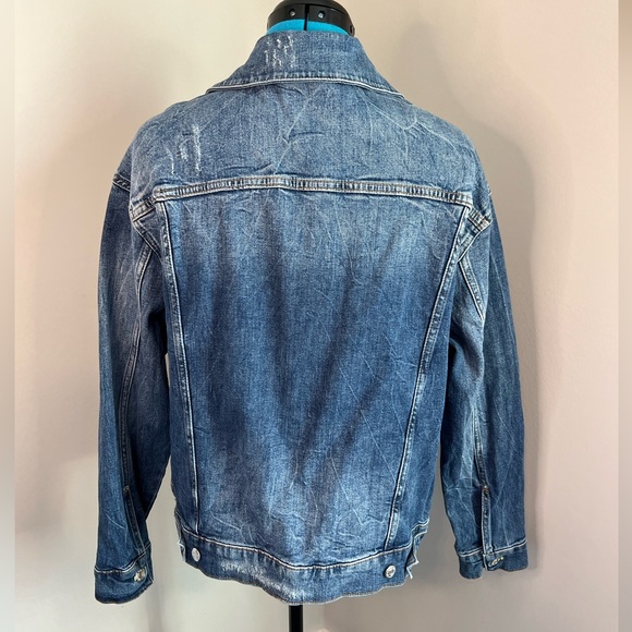 Pilcro and the Letterpress Boyfrined Denim Jacket Sz Sm NWOT Anthropologie - Picture 3 of 4